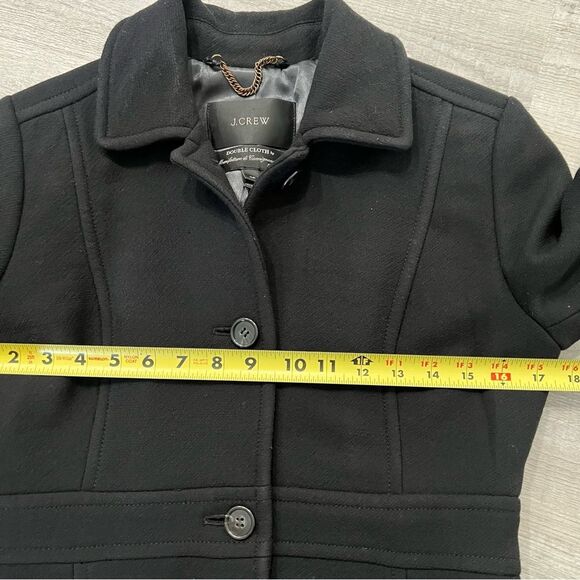 J Crew lady day topcoat in Italian double-cloth wool blend Size 4 Petite - Picture 7 of 8